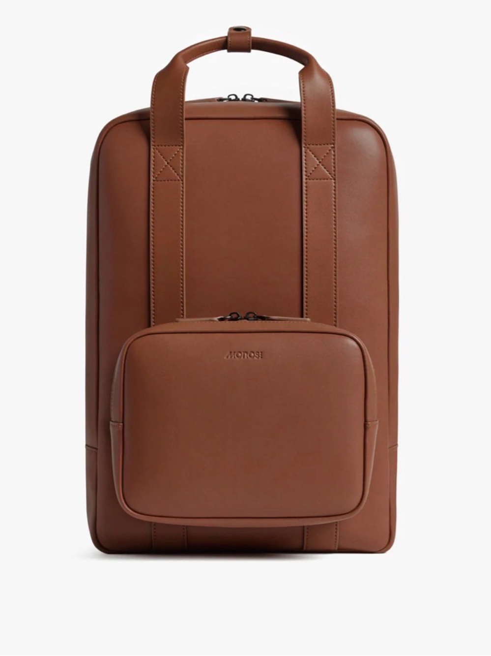 Monos Metro Backpack Brown Leather Backpack